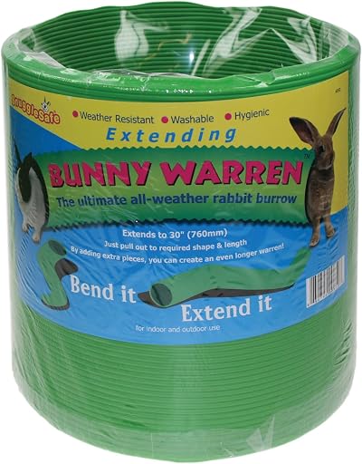 Snugglesafe All Weather Flexible Bunny Warren Tunnel Green 76cm x 20cm