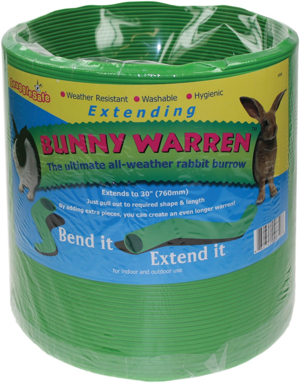 Snugglesafe All Weather Flexible Bunny Warren Fun Tunnel, green (Package may vary)