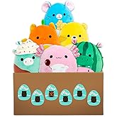 Squishmallows Mystery Set for Kids - 6 Pc Bundle with 8" Plush Animals Variety Pack | Squishmallows Plush Set for Girls, Boys (Styles Will Vary)