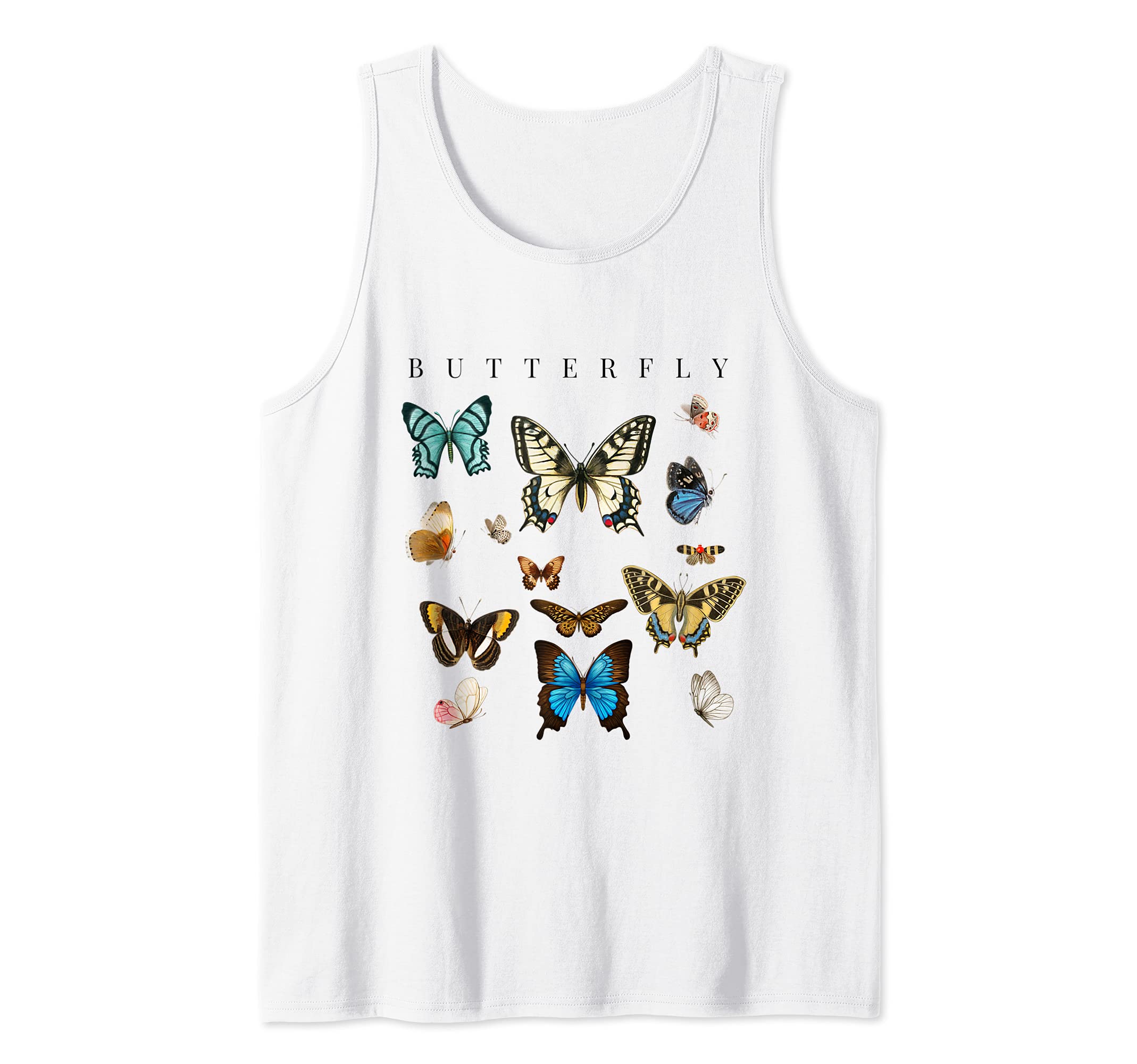 Butterfly Butterflies Botanical Boho Monarch Summer Insect Tank Top โ image 1