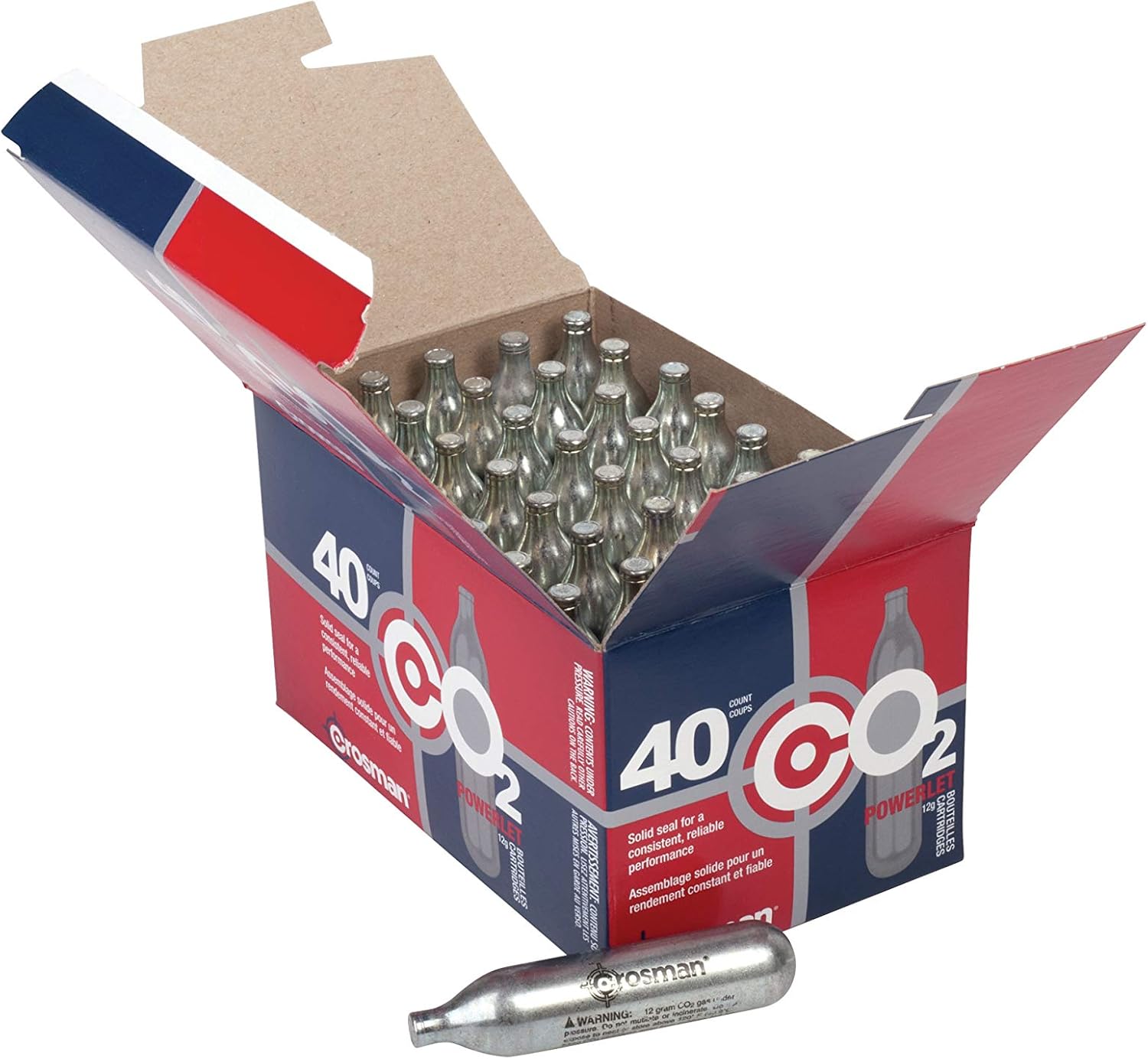 Crosman 12-Gram CO2 Powerlet Cartridges For Use With Air Rifles And Air Pistols : Hunting Air Guns : Sports & Outdoors