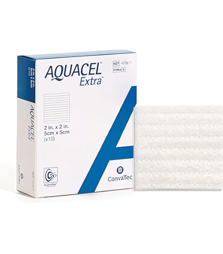 silver based hydrofiber dressing AQUACEL Ag Advantage Enhanced Hydrofiber Dressing With Silver .39"X18"  (1X45Cm)
