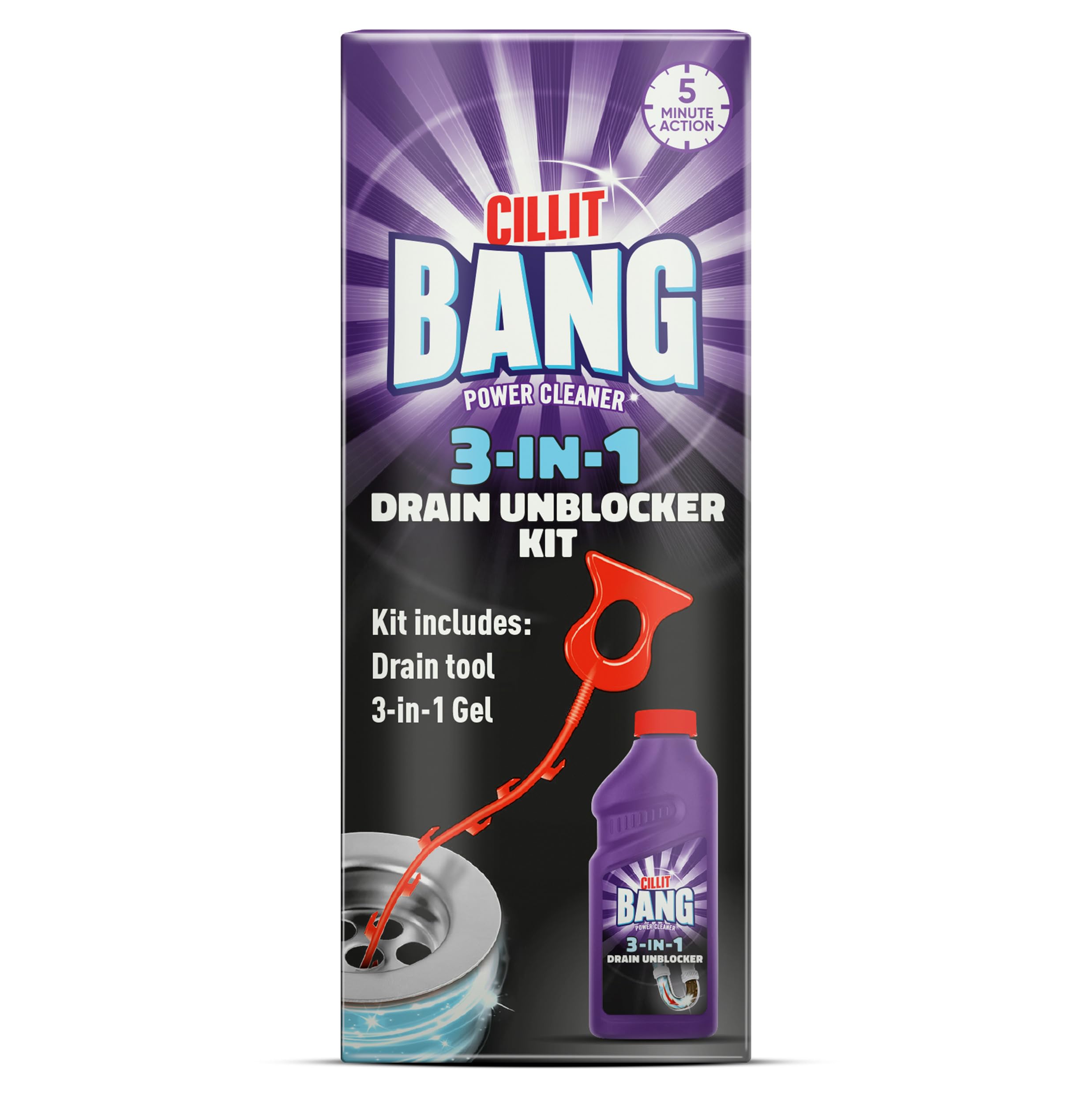 Cillit Bang Power Cleaner Max Unblocker Kit (Pack of 4)