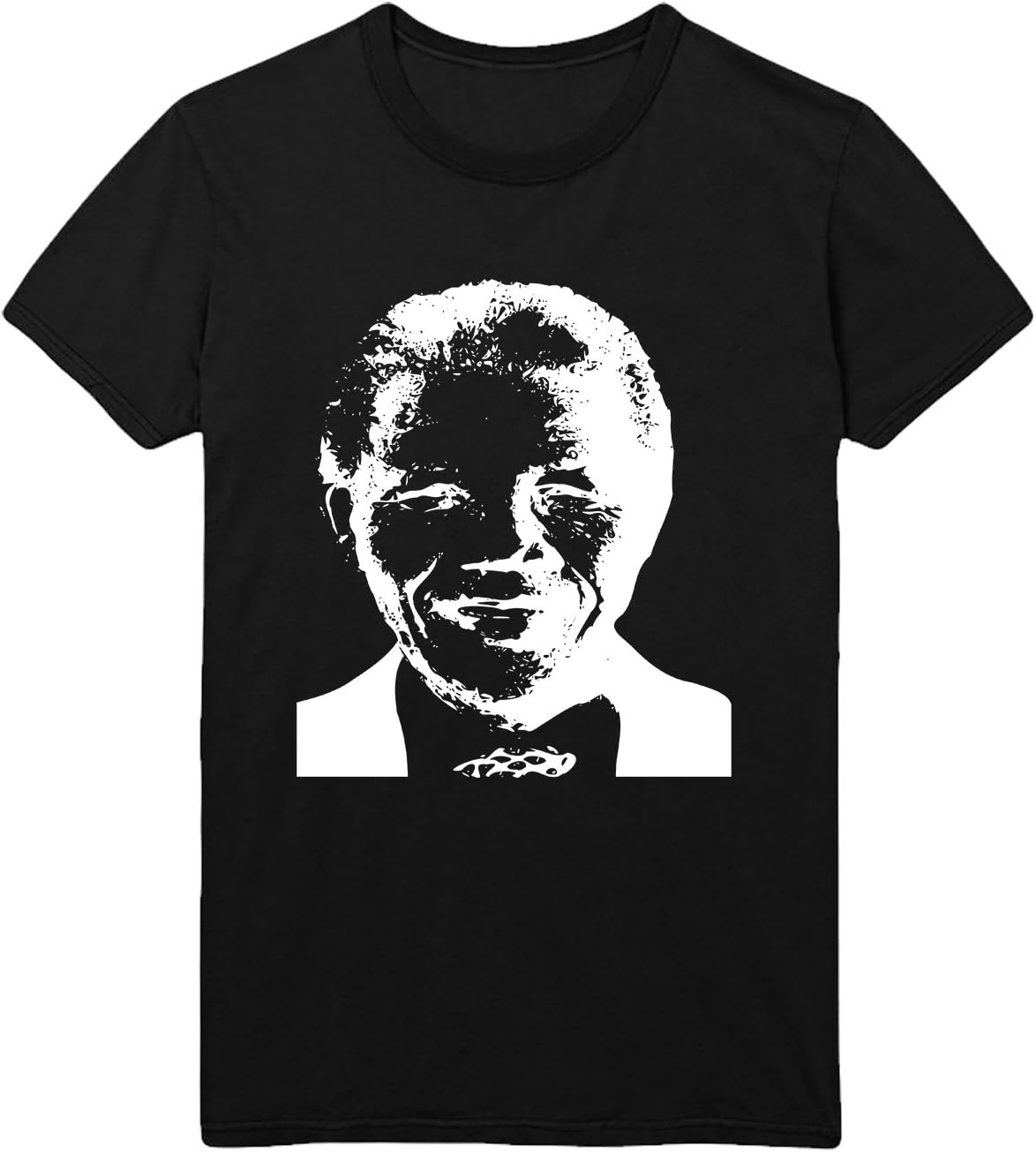 MYMERCHANDISE Nelson Mandela Face Art Men Men's T-Shirt 100% Cotton Black Shirt Mens