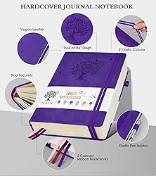 PERCUN B5 Lined Journal Notebook - 365 Page Large