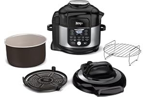 Ninja FD302 Foodi 11-in-1 Pro 6.5 qt. Pressure Cooker & Air Fryer that Steams, Slow Cooks, Sears, Sautés, Dehydrates & More, 