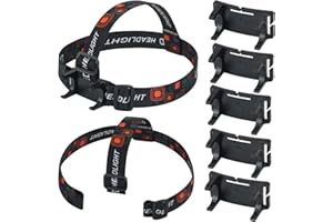 Lenporl 5 PCS Headlamp Holder Mounting Clip Buckle Headlight Flashlight Mount Stand for Slonik and Most Other 22mm -26mm LED 
