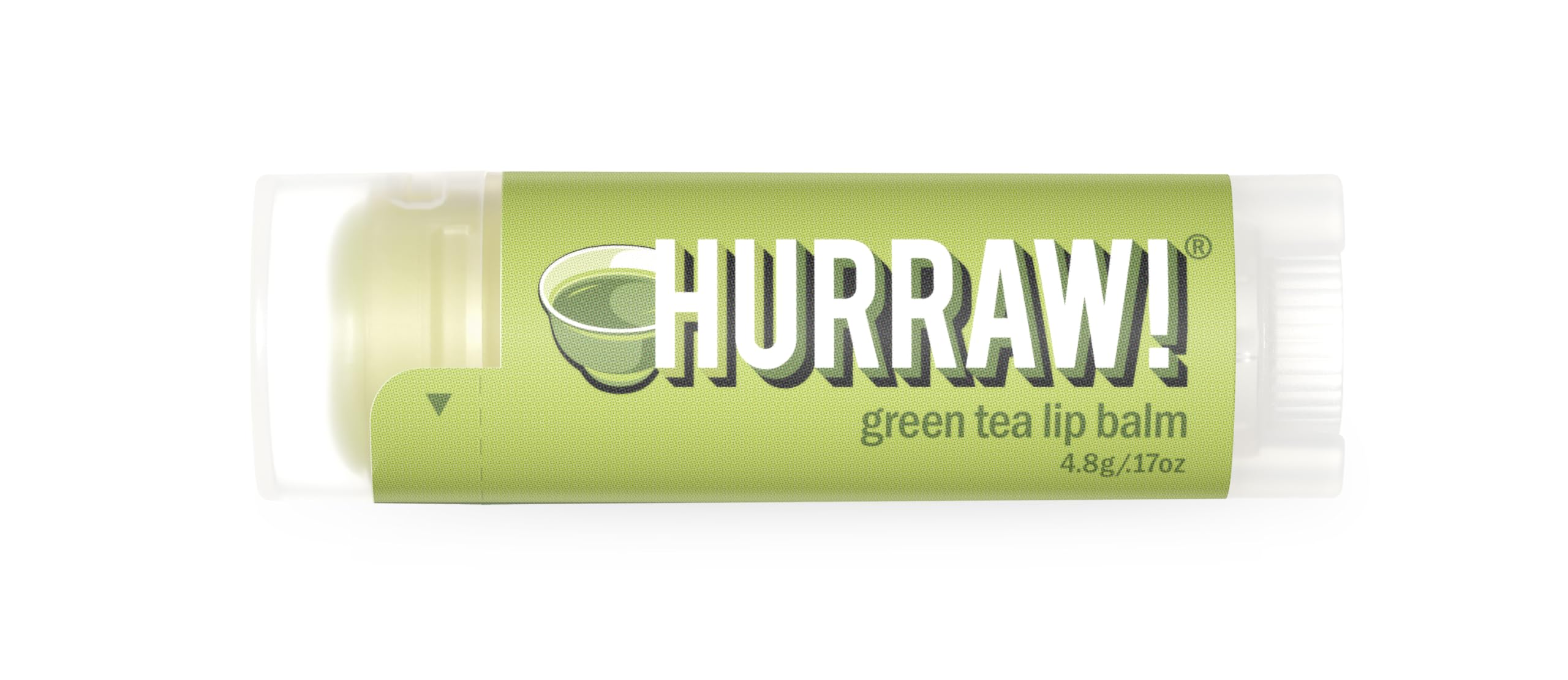 Hurraw! Green Tea Lip Balm: Organic, Certified Vegan, Cruelty and Gluten Free. Non-GMO, 100% Natural Ingredients. Bee, Shea, Soy and Palm Free. Made in USA