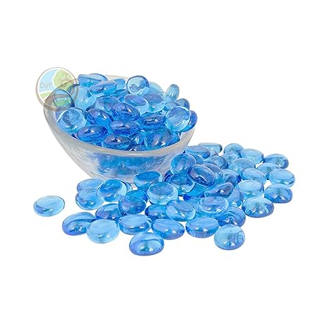 Buy Day Glass Decorative Pebbles Stones Colourful Marbles Vase