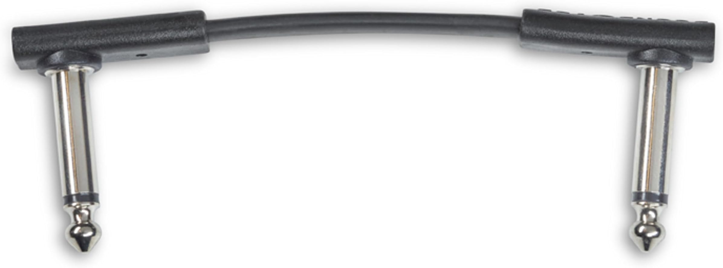RockBoard PC-F-5 FLAT Patch Cable black, 2x w/right angle - 5 cm