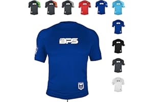 BPS Rashguard for Men Long Sleeve Short Sleeve Rash Guard Sun Protection Shirt UPF Quick Dry Men’s Swim Shirt Fishing Surfing