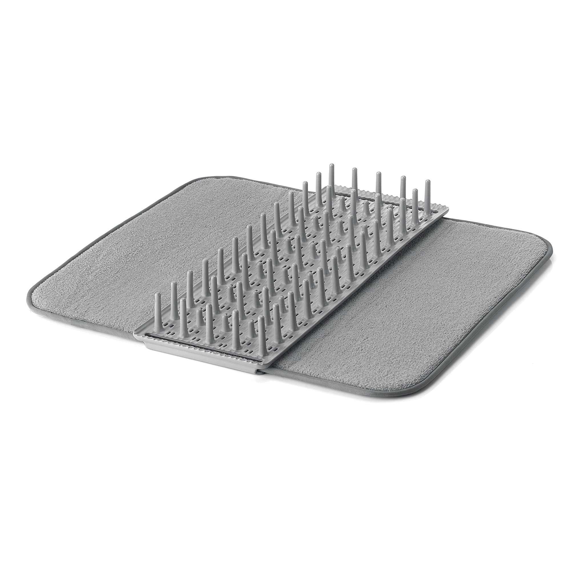 Guzzini Dish Drainer Mat, 100% post consumer recycled plastic, Matt Grey, 12 Piatti