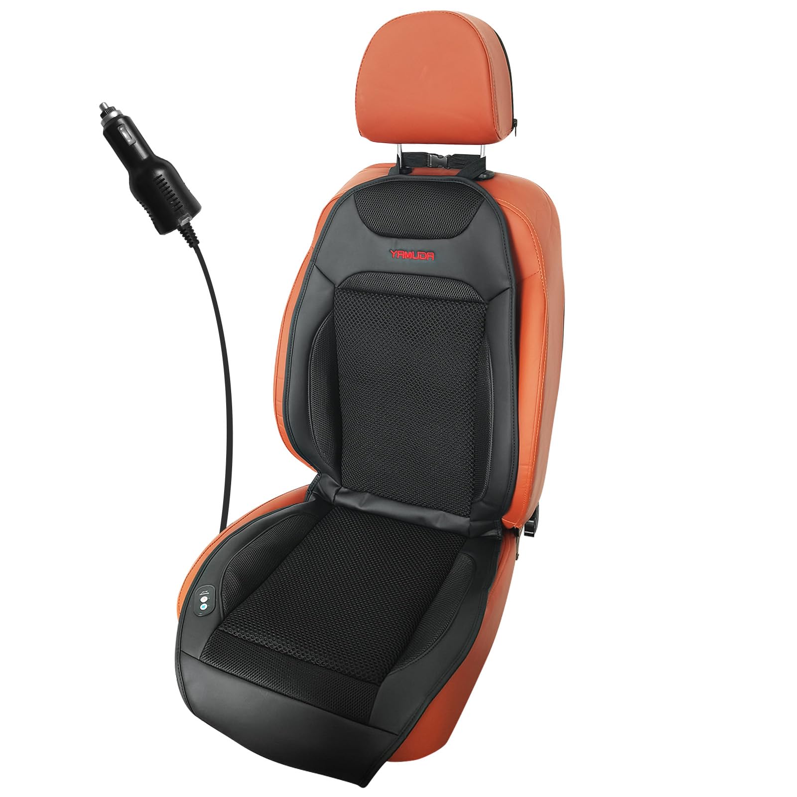 Photo 1 of YAMUDA Driver's Side Seat Cushion, 2-in-1 Car Seat Cooler Seat Cover with 20-Fan Ventilation + 4-Point Massage (1 Piece?Universal Fit)