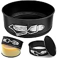 ZeroPone 4 Inch Mini Springform Pan, Non-stick Cheesecake Pan, Spring Form Pans for Baking, Springform Pans with Removable Bottom, Round Cake Pans, Small Cake Mold for Mini Cheesecake Pizza