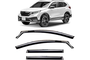 CLIM ART in-Channel Incredibly Durable Rain Guards for Honda CR-V (CRV) 2017-2022, Original Window Deflectors, Vent Deflector