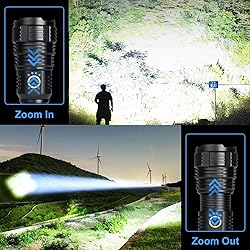 BengMxj Rechargeable LED Flashlights, 990000 High