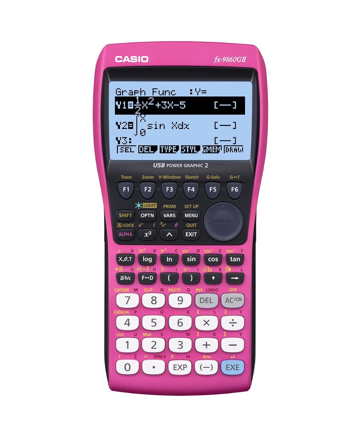 Casio fx9860GII Graphing Calculator, Pink Amazon.in Office Products
