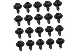 HIAKDOFT 50pcs Hex Head Screws for Car Mudguards Splash Shield Fasteners Wear-Resistant Metal Automotive