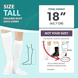 BraceAbility Walking Boot Sock Liners