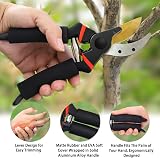 Kynup Garden Secateurs 3-Piece Set with Heavy Duty Bypass Shears view 3