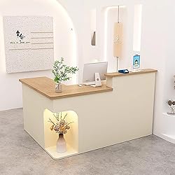 SUZEPER Modern Reception Desk Counter