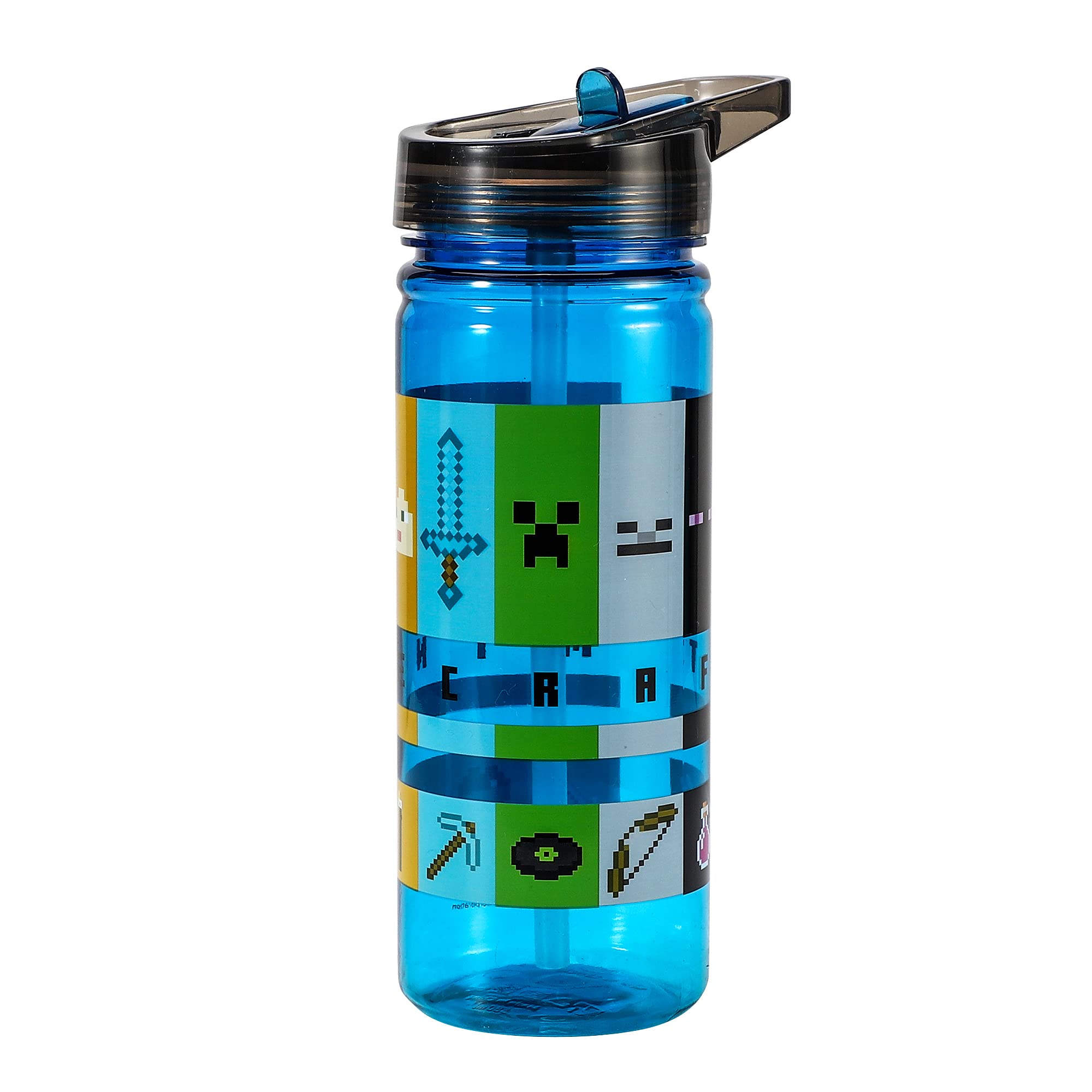 Zawadi Global Minecraft 580ml Water Bottle for Kids School Drinks Bottle Made of Durable Ecozen Reusable BPA Free