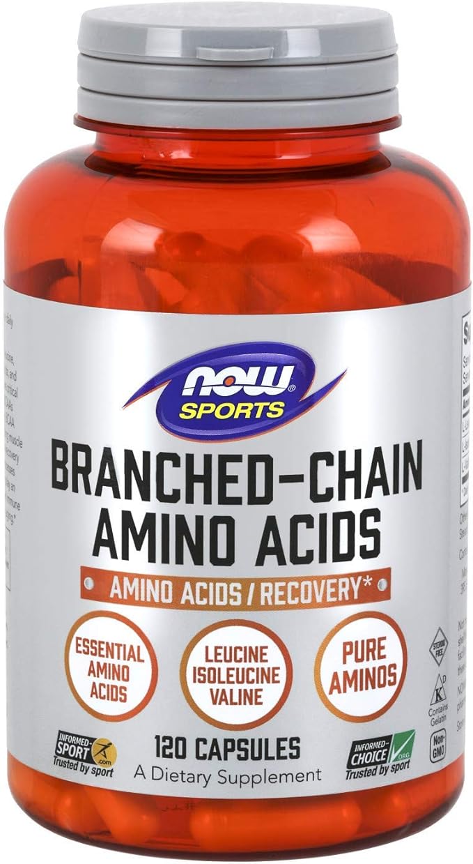 BranchChain Amino (BCAA) 800mg Now Foods 120 Caps DailyNutriPlus LLC