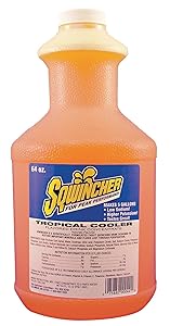 Sqwincher 030329-TC 64 Ounce Liquid Concentrate Bottle Tropical Cooler Electrolyte Drink - Yields 5 Gallons (1/EA) by Sqwincher