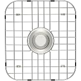 Sink Protector for Kitchen Sink Stainless Steel Sink Grid, Sink Rack for bottom of Sink 13.65"L&times;11.6"W with Center Drain 1 Pack