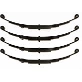 LIBRA Trailer Leaf Spring 4 Leaf Double Eye 3000lb Cap for 6000lbs Axle PK4