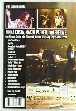 Prince Live At The Aladdin Las Vegas Dvd 2003 Amazon Co Uk Prince Prince Dvd Blu Ray