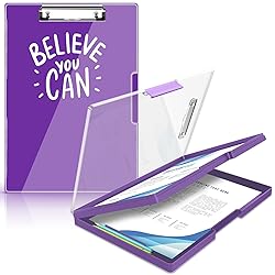 Sooez Clipboard with Storage, Cleaview Clip Boards