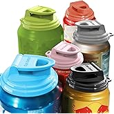 6-Pack Soda Can Lids 2.0 – Reusable BPA-Free Can Covers for Soda, Beer & Energy Drinks, Universal Fit 202/206 Cans, Helps Keep Drinks Fresh & Clean