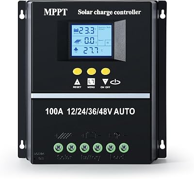 DEWIN 100A MPPT Solar Charge Controller 12V-48V Lead Acid Battery Regulator