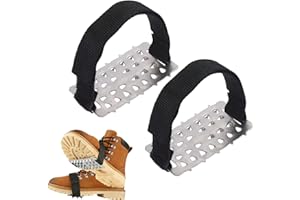 Stainless Steel 26 Teeth Footwear, Snow Spikes for Shoes | Ice Grippers Traction Cleats,for Climbing Running Mountaineering W