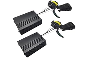 AUTOONE H11 H9 H8 LED Canbus Decoder Anti-flicker Error Free Resistor Conversion Kit for LED Headlight/Fog Light, Adapter War