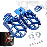 JFG RACING Dirt Bike CNC Foot Pegs for YZ65/YZ85/YZ125/YZ250/YZ250F/WR250F | CNC motorcycle rest pedal footpegs,for YZ65 18-26/YZ85 02-26/YZ125 97-26/YZ250 98-26/YZ250F 01-22/WR250F 01-24/YZ450F,blue