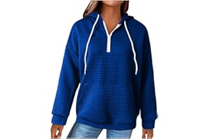 Chounliem Oversized Sweatshirts For Women Loose Fit Women's Christmas Printed Drawstring Hooded Pullover Sweatshirt Top