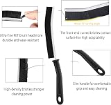 jiuhao Crevice Cleaning Brush 3Pcs Narrow Gap Bristle Scrubber 11cm Handle view 4