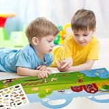ASTARON Reusable 3D Puffy Sticker Book 88 Pcs Farm Harvest Kids Toy view 5