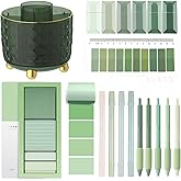 sportsvoutdoors Green Desk Accessories, Sage Green Supplies, Office Stationery Set, Dark Green Pen Pencil Holder for Desk,Gifts for Office Clerks