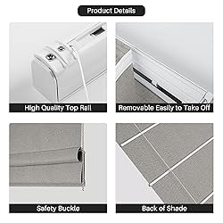 Hiifroy Roman Blinds, Roman Shades for