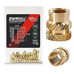 Zwmssll M5 Threaded Inserts Heat Set Insert,22