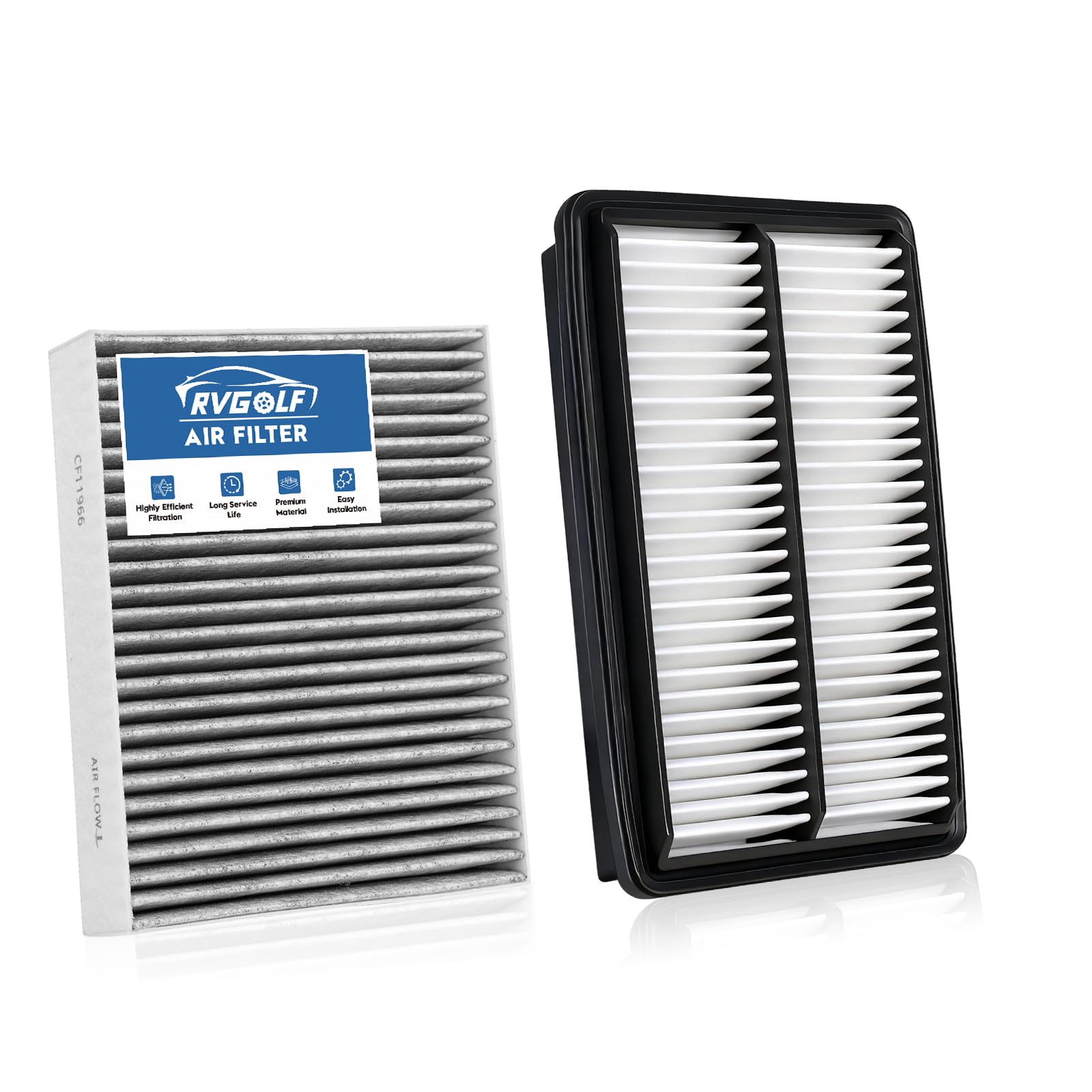 RVgolf Engine+Cabin Air Filters Fit for 2018-2023