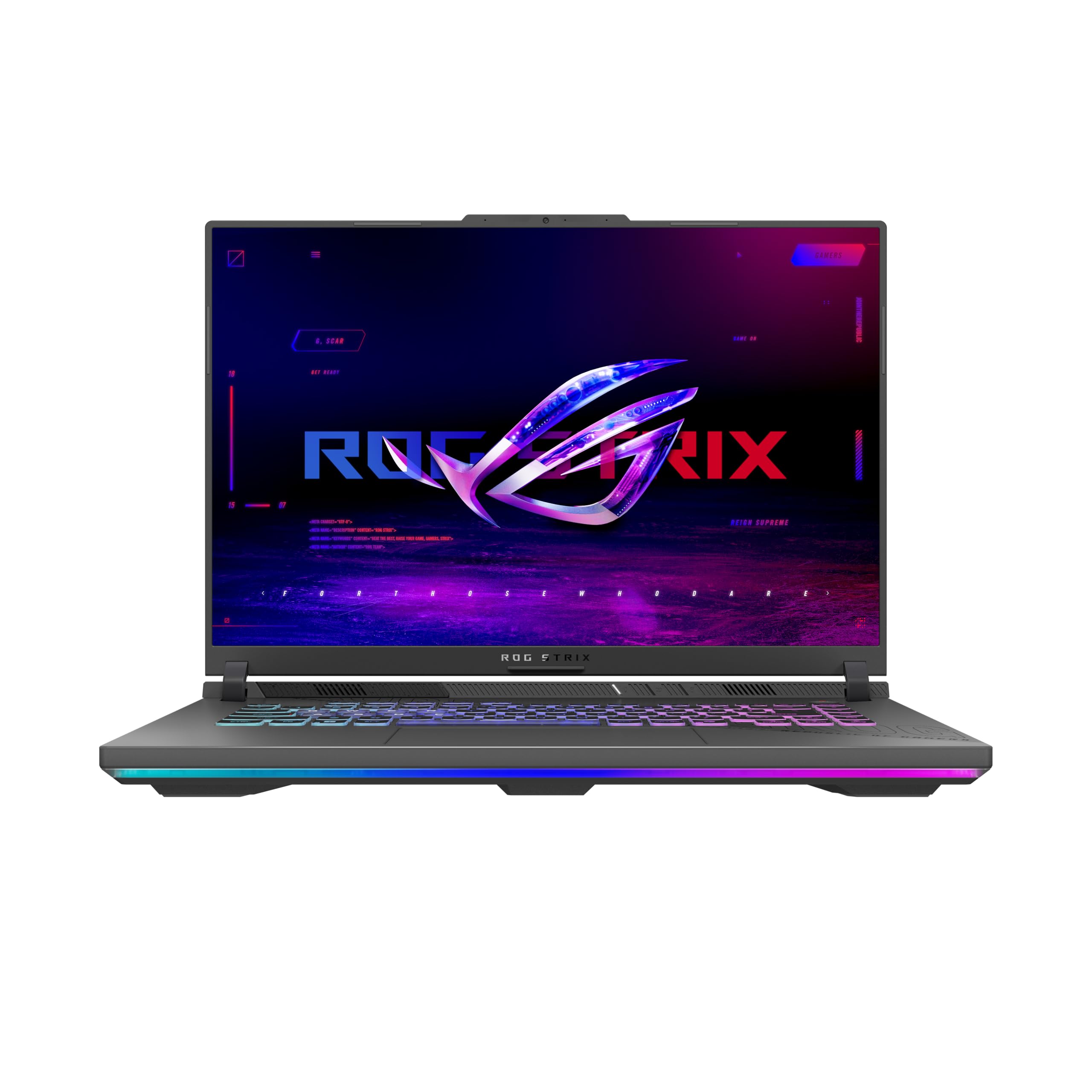 ASUS ROG Strix G16 (2025) con display da 16" a 165Hz, NVIDIA GeForce RTX 5070 8GB, AMD Ryzen™ 9 8940HX, RAM 32GB, 2TB SSD, Layout ITA, Win 11 Home, Grigio