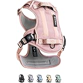 2026 New Edition, Fei & Eve MagEase Dog Harness - 3-Second Magnetic Buckles | 3-Point No-Pull Control | Heavy-Duty 900D Nylon | Dual Safety Handles | Breathable Mesh | Adjustable Fit | Medium, Pink