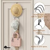 LINFIDITE Hat Rack Hanger Organizer 10 Pack Ring Style Wall/Door Mount view 8