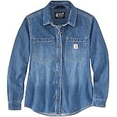 Carhartt Women's Relaxed Fit Midweight Denim Overshirt