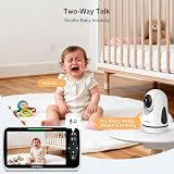 HelloBaby 6-Inch Video Baby Monitor Large Screen No WiFi 2-Way Talk view 7