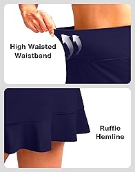 Soothfeel Women's Swim Skirt with Pocket High